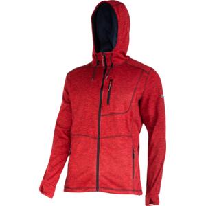 HOODED SWEATSHIRT WITH ZIP COLOUR RED L4013401
