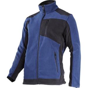 FLEECE JACKET WITH REINFORCEMENTS COLOUR NAVY BLUE - BLACK L4013801