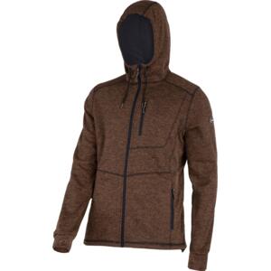 HOODED SWEATSHIRT WITH ZIP COLOUR BROWN L4014201