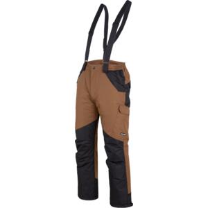 PADDED TROUSERS WITH BRACES COLOUR BROWN - BLACK L4101601