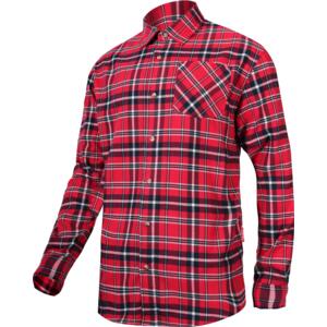 CHECKED FLANNEL SHIRT COLOUR RED - NAVY BLUE L4180301