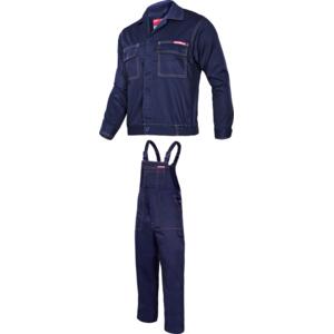 PROTECTIVE CLOTHES - SET (JACKET, BIB PANTS) COLOUR BLUE LPQK64S