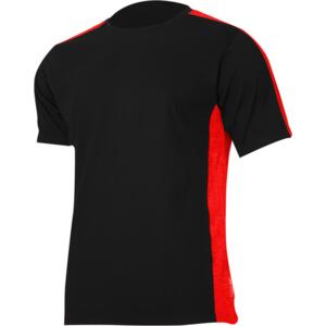 KOSZULKA T-SHIRT KOLOR CZARNO-CZERWONY L4022701