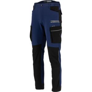 SPODNIE, SLIM FIT KOLOR GRANATOWO-CZARNY L4055201