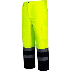 HIGH-VISIBILITY PADDED TROUSERS COLOUR YELLOW L4100201