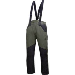 PADDED TROUSERS WITH BRACES COLOUR GREEN - BLACK L4101701